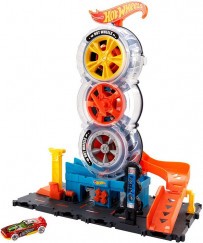 Hot Wheels City Triplakerék Gumiszervíz