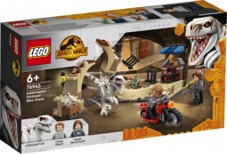 LEGO Jurassic World 76945 Atrociraptor dinoszaurusz: Motoros üldözés