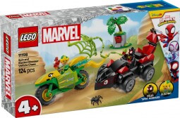 LEGO Spidey 11198 Spin és Electro: Üldözés a dinójárművel