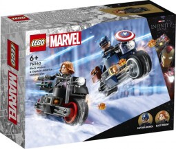 LEGO Super Heroes 76260 Fekete Özvegy és Amerika Kapitány motorkerékpárok