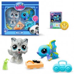 Littlest Pet Shop Dupla Csomag - Farkas és Hal