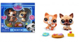 Littlest Pet Shop Dupla Csomag - Cica és Kutya