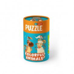 MON Puzzle 2 az 1-ben játék - Színes állatok