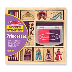 Melissa & Doug Fa nyomda készlet ceruzákkal Hercegnők