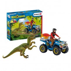 Schleich 41466 Menekülés Quaddal A Velociraptor Elől