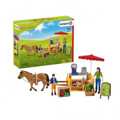 Schleich 42528 Mobil piaci stand