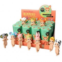 Sonny Angel Meglepetés Figura - Hippers Animals (Zöld-Rózsaszín)