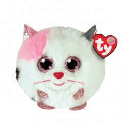 TY Beanie Babies Plüss Gombóc Muffin Fehér Macska