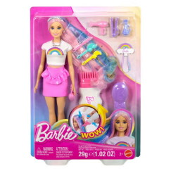Barbie Tündöklő Szivárványhaj Baba
