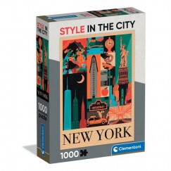 Clementoni Puzzle 1000 db Style In The City New York