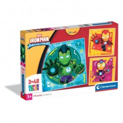 Clementoni Puzzle 3x48 db Square Iron Man And His Awesome