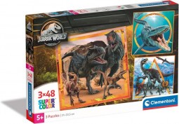 Clementoni Puzzle 3x48 db Square Jurassic World