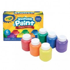 Crayola Kimosható Tubusos Festék 6 db-os