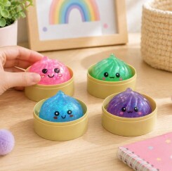 Dumpling Squishy Meglepetés Mini Csillogó