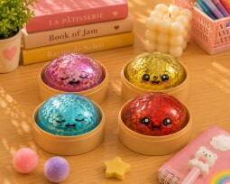 Dumpling Squishy Meglepetés Nagy Glitteres