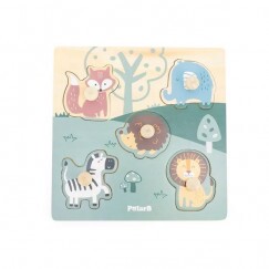 Fa Fogantyús Puzzle Állatok PolarB