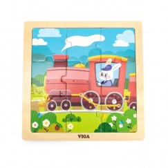 Fa Puzzle 9 db-os - Vonatos