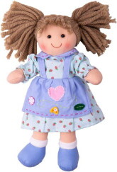 Grace Doll Baba 28 cm Lila Ruhában