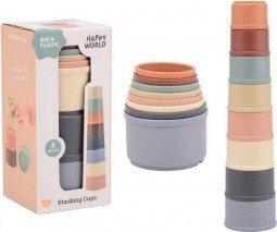 Happy World Bio Műanyag Csészepiramis
