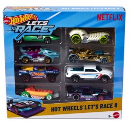 Hot Wheels Kisautók: 8 Darabos Szett - Lets'S Race