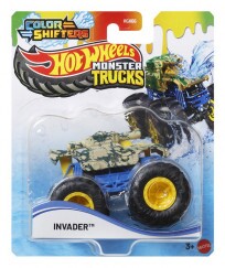 Hot Wheels Monster Trucks Színváltós Autó - Invader