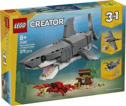 LEGO Creator 31381 Veszedelmes Cápa Egy Kincsesládával