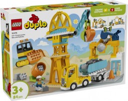 LEGO DUPLO 10476 3 az 1-ben Építési Terület és Munkagépek