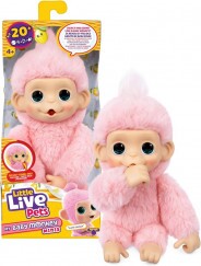 Little Live Pets Mini Maki Majom Interaktív Plüss - Rózsaszín