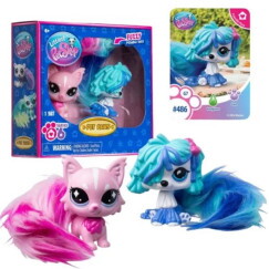 Littlest Pet Shop Dupla Csomag - Maine Coon Macska és Komondor Kutya (6. széria)