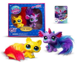 Littlest Pet Shop Dupla Csomag - Sárkány és Cica (6. széria)