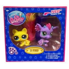 Littlest Pet Shop Dupla Csomag - Sárkány és Cica (6. széria)