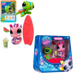 Littlest Pet Shop Dupla Csomag - Teknősbéka & Csikóhal (4. széria)