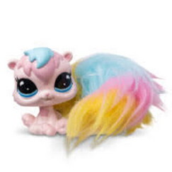 Littlest Pet Shop Figura 1 db - Mókus Rózsaszín #490 (6. széria)
