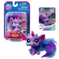 Littlest Pet Shop Figura 1 db - Sárkány #487 (6. széria)