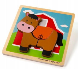 Magasított Puzzle Fából - Lovacska