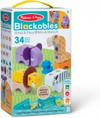 Melissa & Doug Blockables - Safari Állatos Szett