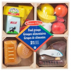 Melissa & Doug Ételek Ládákban Fából