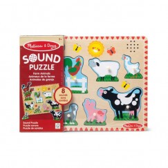 Melissa & Doug Hangos Puzzle - Farm Állatok