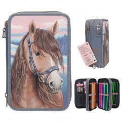 Miss Melody 3 Emeletes Töltött Tolltartó 3D Hatással