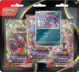 Pokémon TCG ME02 Phantasmal Flames - 3 Blister Booster