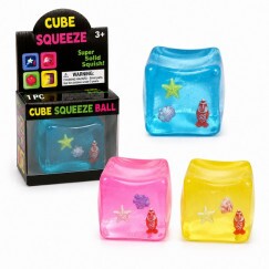 Squishy Ice Cube Kocka Kagylókkal