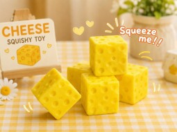 Squishy Kocka Sajt 6x6 cm