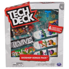 Tech Deck Ujj Gördeszka 6 db-os szett Bonus Pack - Revive