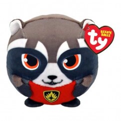 TY Beanie Balls Marvel Rocket Plüss Gombóc