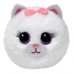 TY Beanie Bouncers Pattogó Plüss Gombóc Purdy Fehér Macska